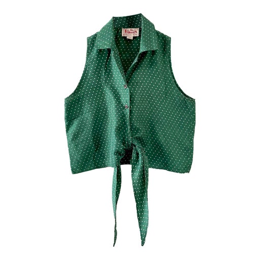 Silk tie top