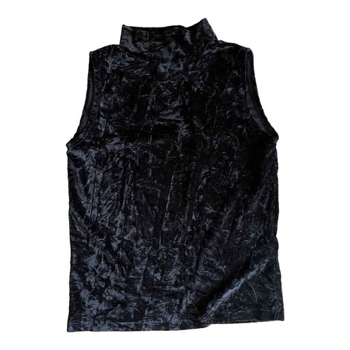 Velvet sleeveless top