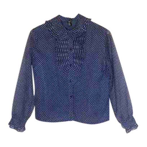Voile polka dot blouse