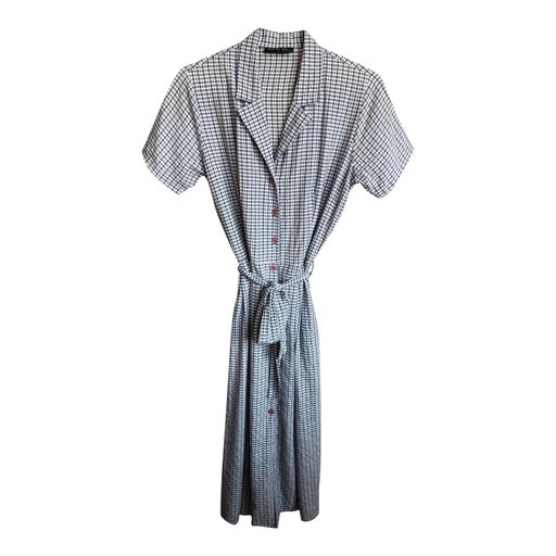 Checked shirt dress