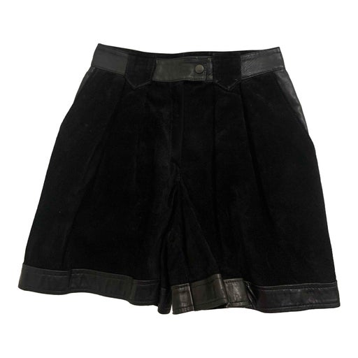 Short en daim et cuir