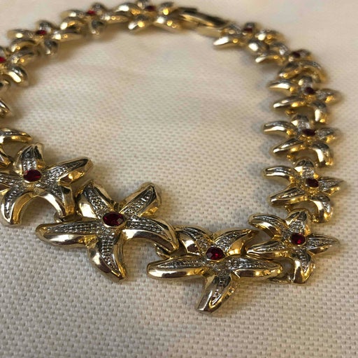 Gold metal bracelet