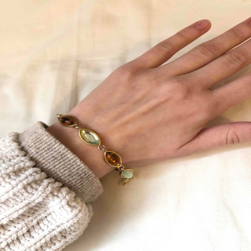 Gold metal bracelet
