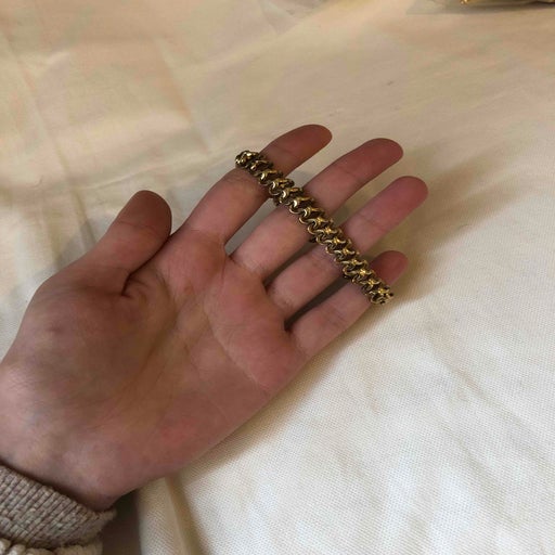 Gold metal bracelet