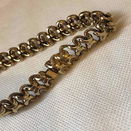 Gold metal bracelet