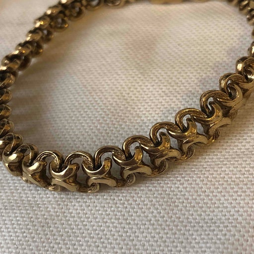 Gold metal bracelet