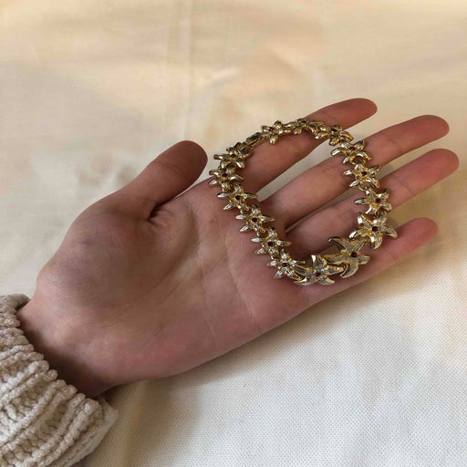 Gold metal bracelet