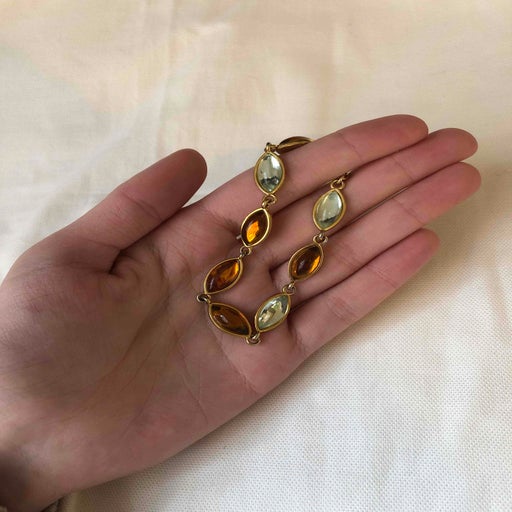 Gold metal bracelet