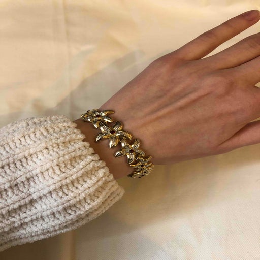 Gold metal bracelet