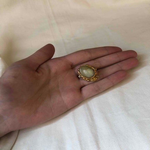 Golden metal ring