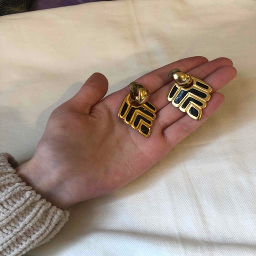 Enamel earrings