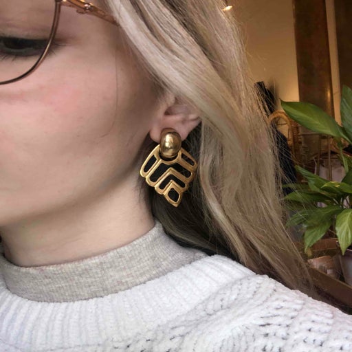 Enamel earrings