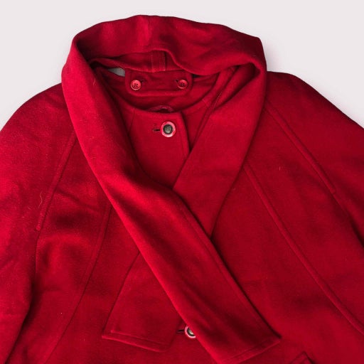 Wool coat and scarf
