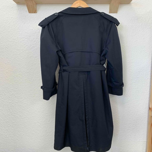 Navy blue trench coat