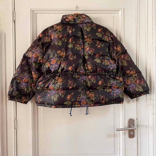 Floral puffer jacket