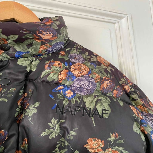 Floral puffer jacket