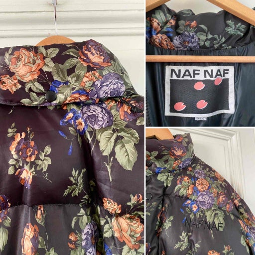 Floral puffer jacket
