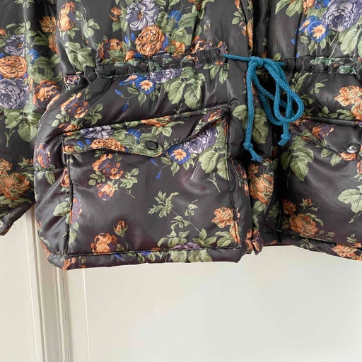 Floral puffer jacket
