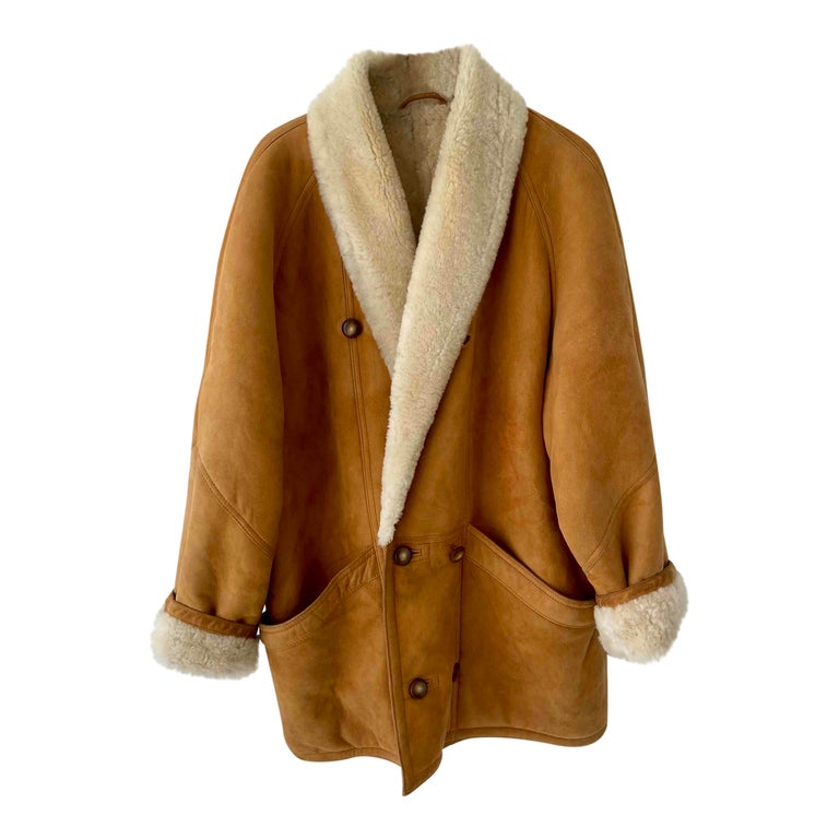 Manteau en peau lainée