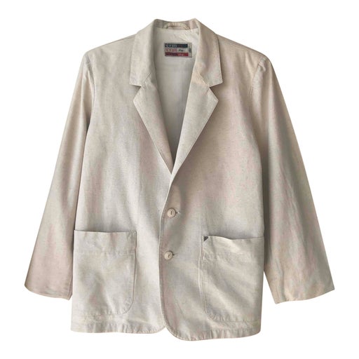 Cotton and linen blazer