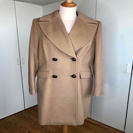 Wool and cashmere pea coat