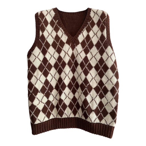 Pull sans manche en laine