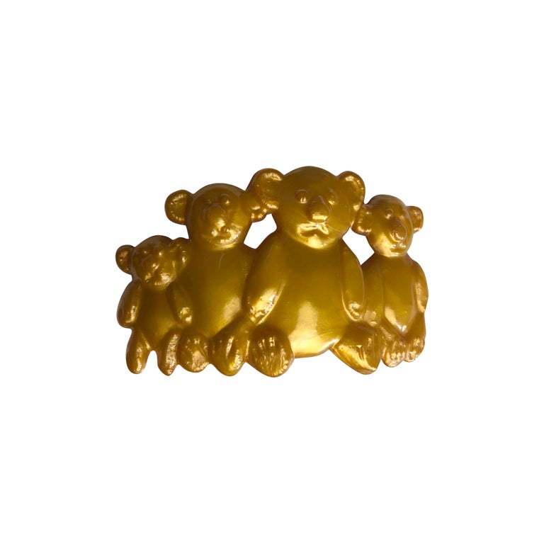 Bear hair clip