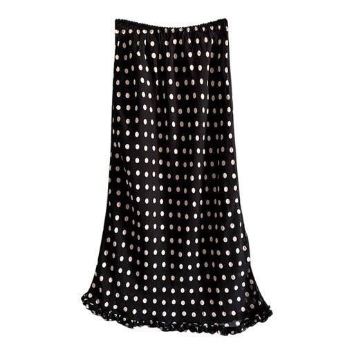Jupe midi à pois