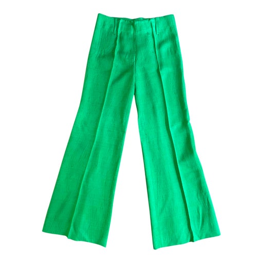 Pantalon flare en lin