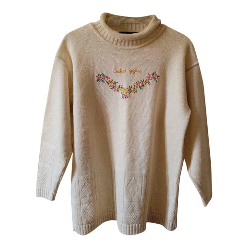 90's embroidered sweater