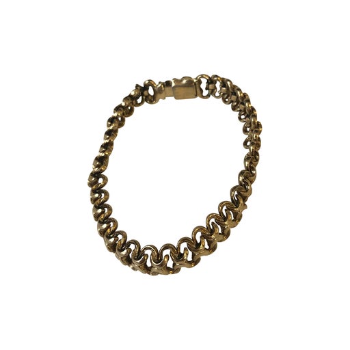 Gold metal bracelet