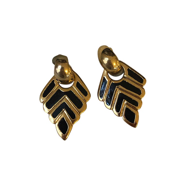 Enamel earrings