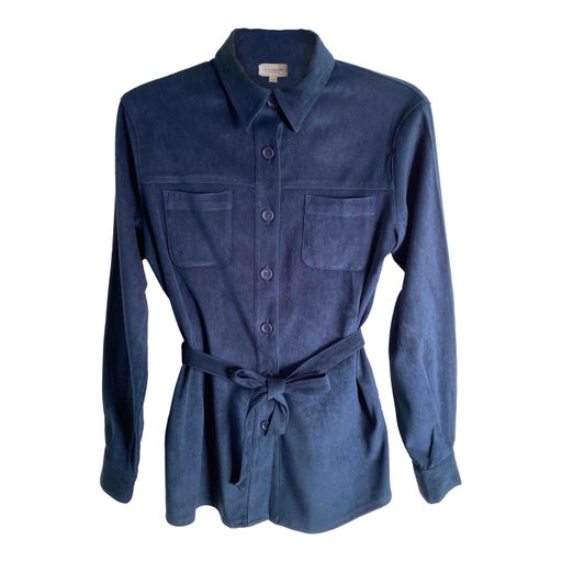 Suede safari jacket
