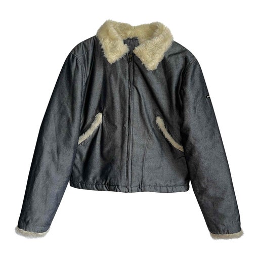 Blouson en jean fourré