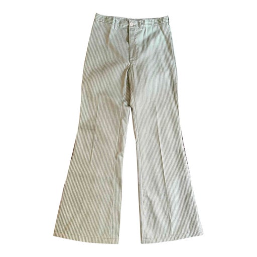 Pantalon flare en coton