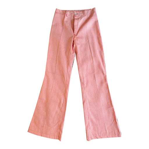 Pantalon flare en coton