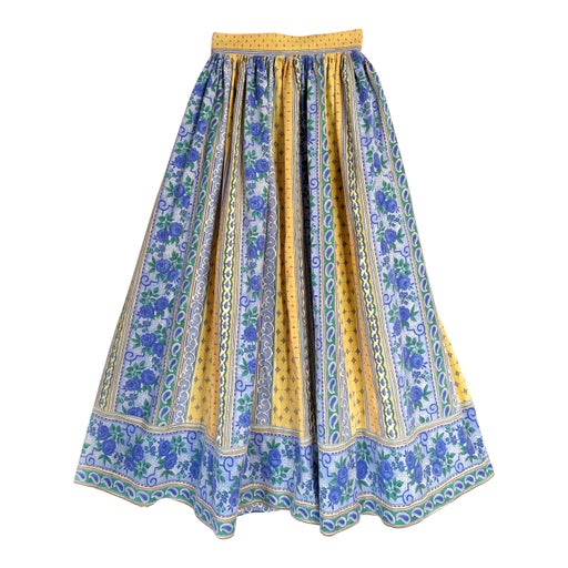 Provencal cotton skirt