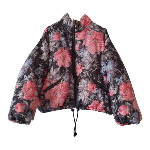 Floral puffer jacket