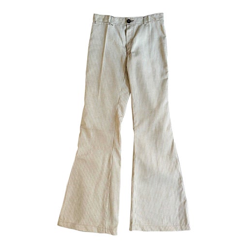 Pantalon flare en coton