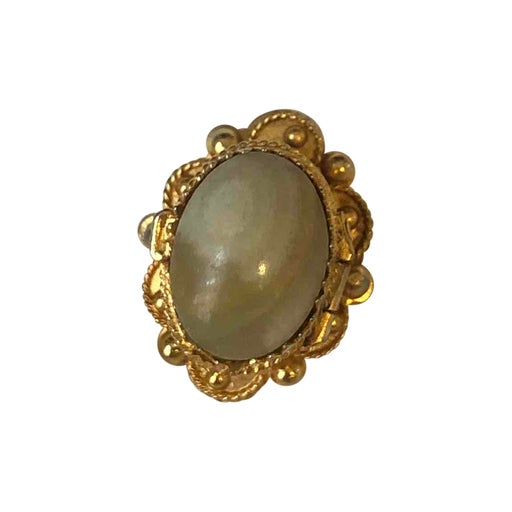 Golden metal ring