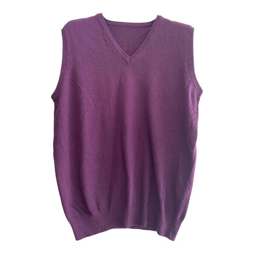 Pull sans manche violet