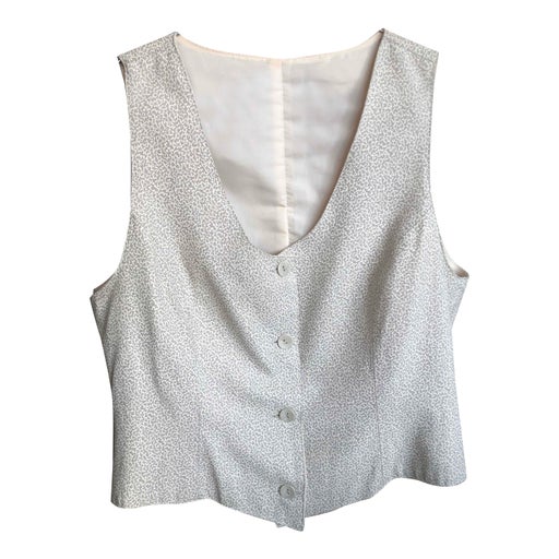 Floral sleeveless cardigan