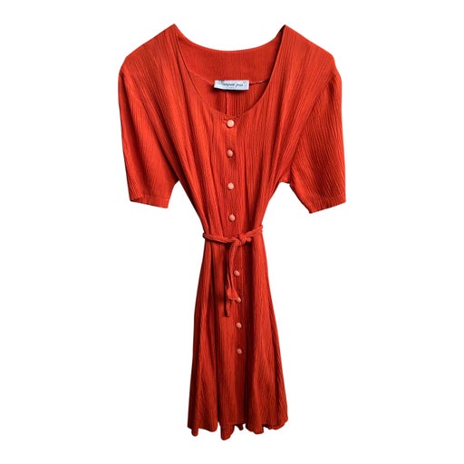 Cotton crepe dress
