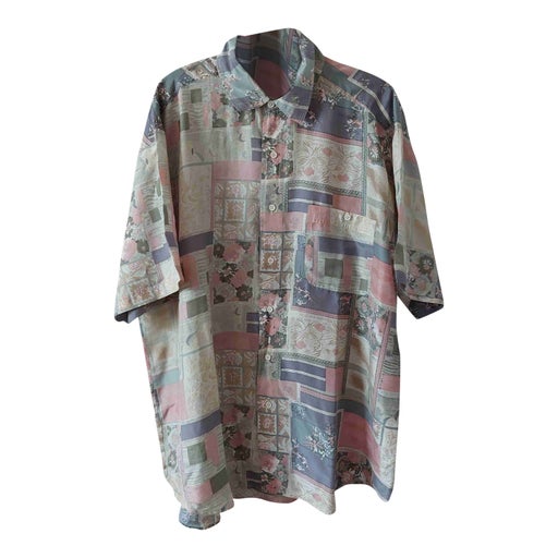 Silk patchwork shirt