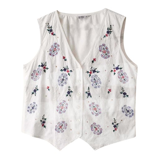 Sleeveless cotton vest
