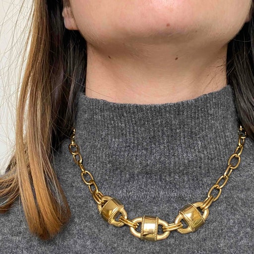 brass necklace