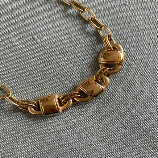 brass necklace