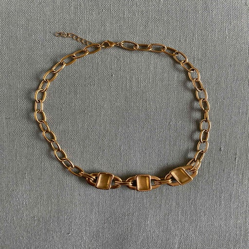 brass necklace