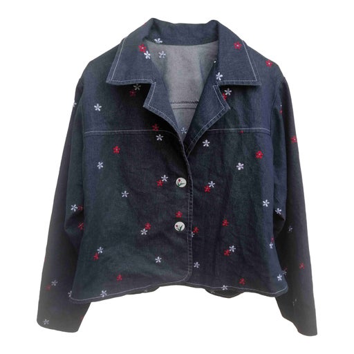 Embroidered denim jacket