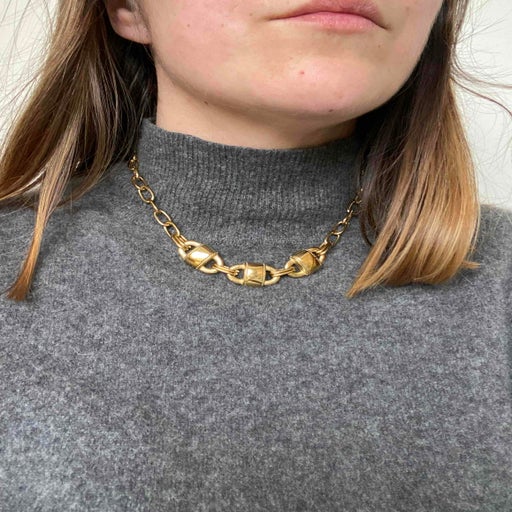 brass necklace